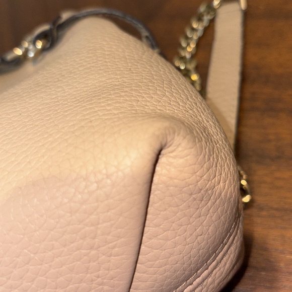 Michael Kors   Convertible Crossbody shoulder bag  pebbled leather khaki tan EUC - Picture 12 of 17